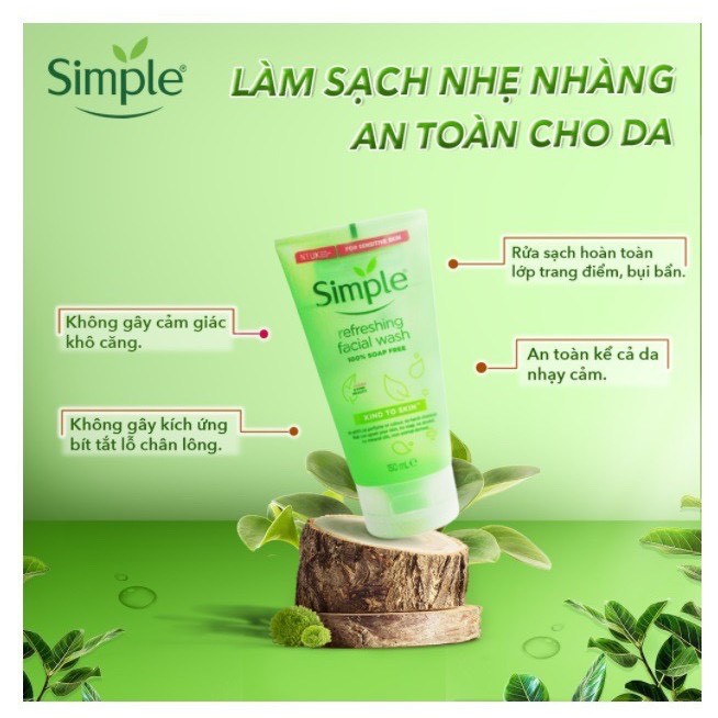 SỮA RỮA MẶT Simple Refreshing Facial Wash 150ml | BigBuy360 - bigbuy360.vn