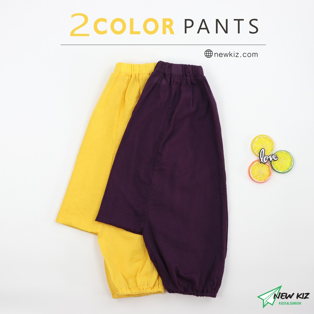 Quần baggy trẻ em cách điệu vải cotton cao cấp - NEWKIZ