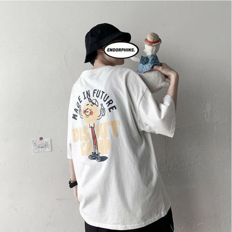 Áo thun tay lỡ G1SHOP vải coton dày dặn, co dãn, form rộng - Future Disout