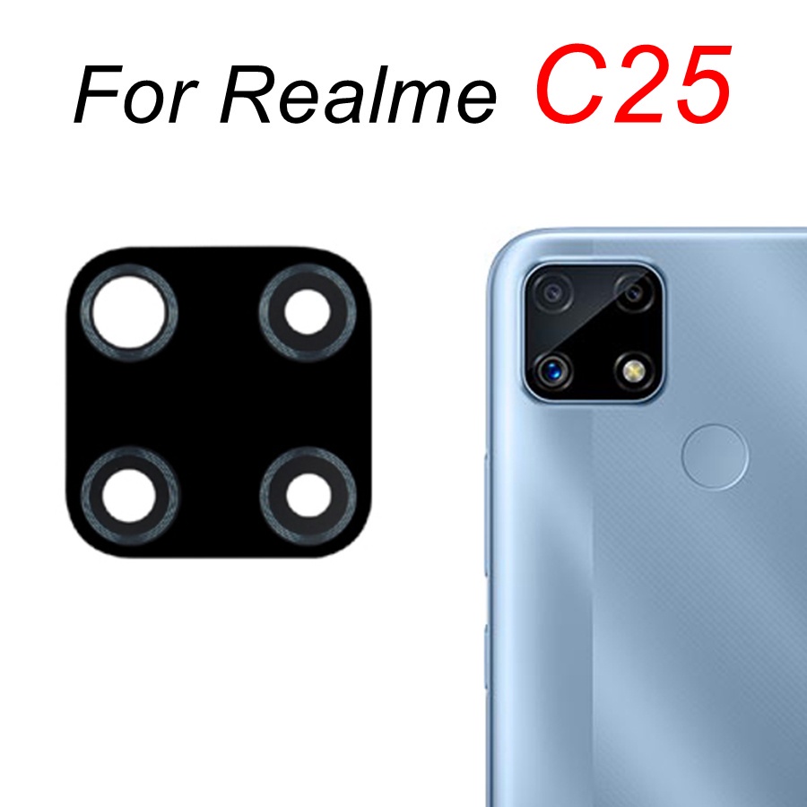 Mặt kính máy ảnh sau và keo thay thế cho Realme C3 C11 2021 C12 C15 C17 C20