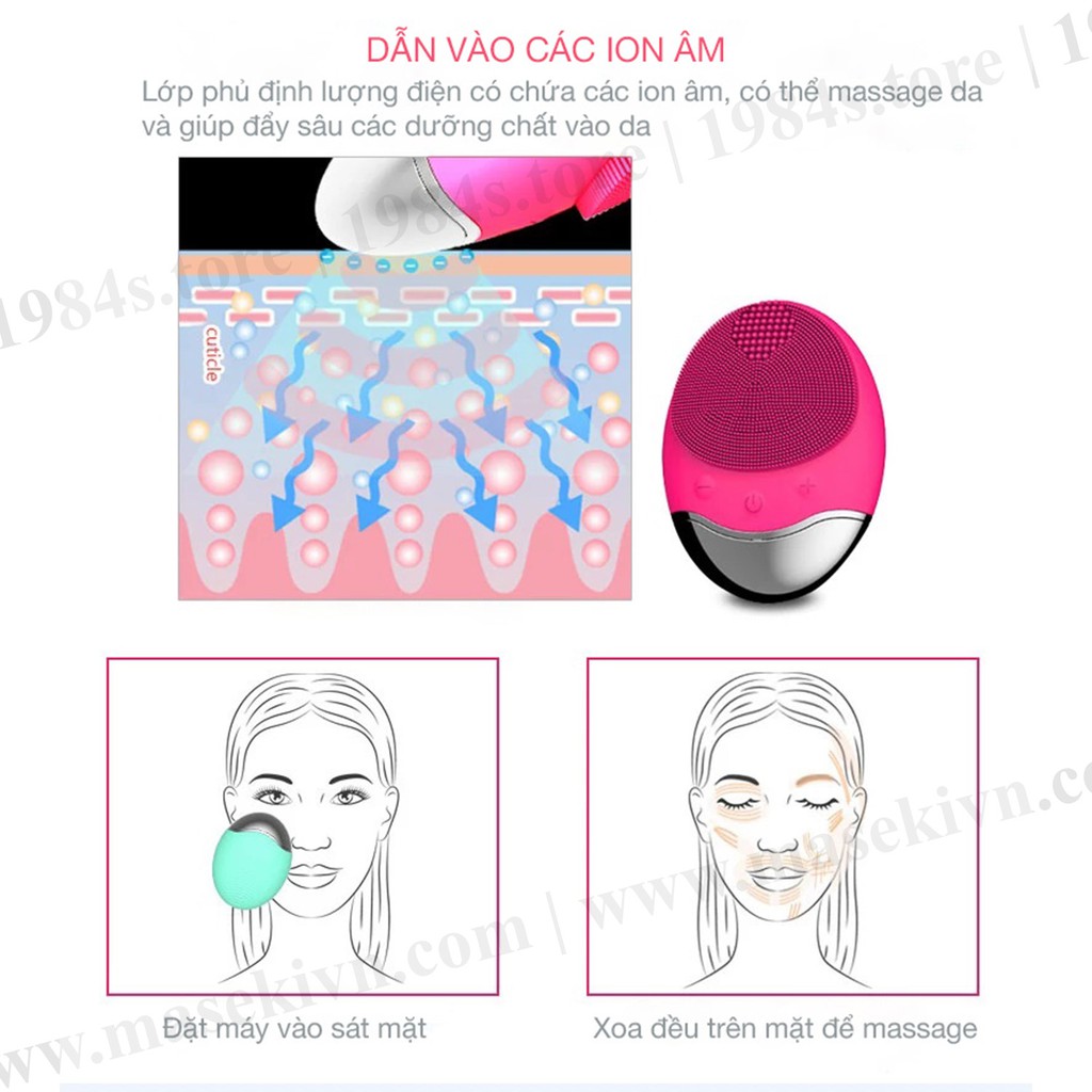 Máy rửa mặt Maseki Lite - sạc không dây - massage mặt, trị mụn đầu đen và làm se khít lỗ chân lông. (Bảo hành 2 năm) | BigBuy360 - bigbuy360.vn