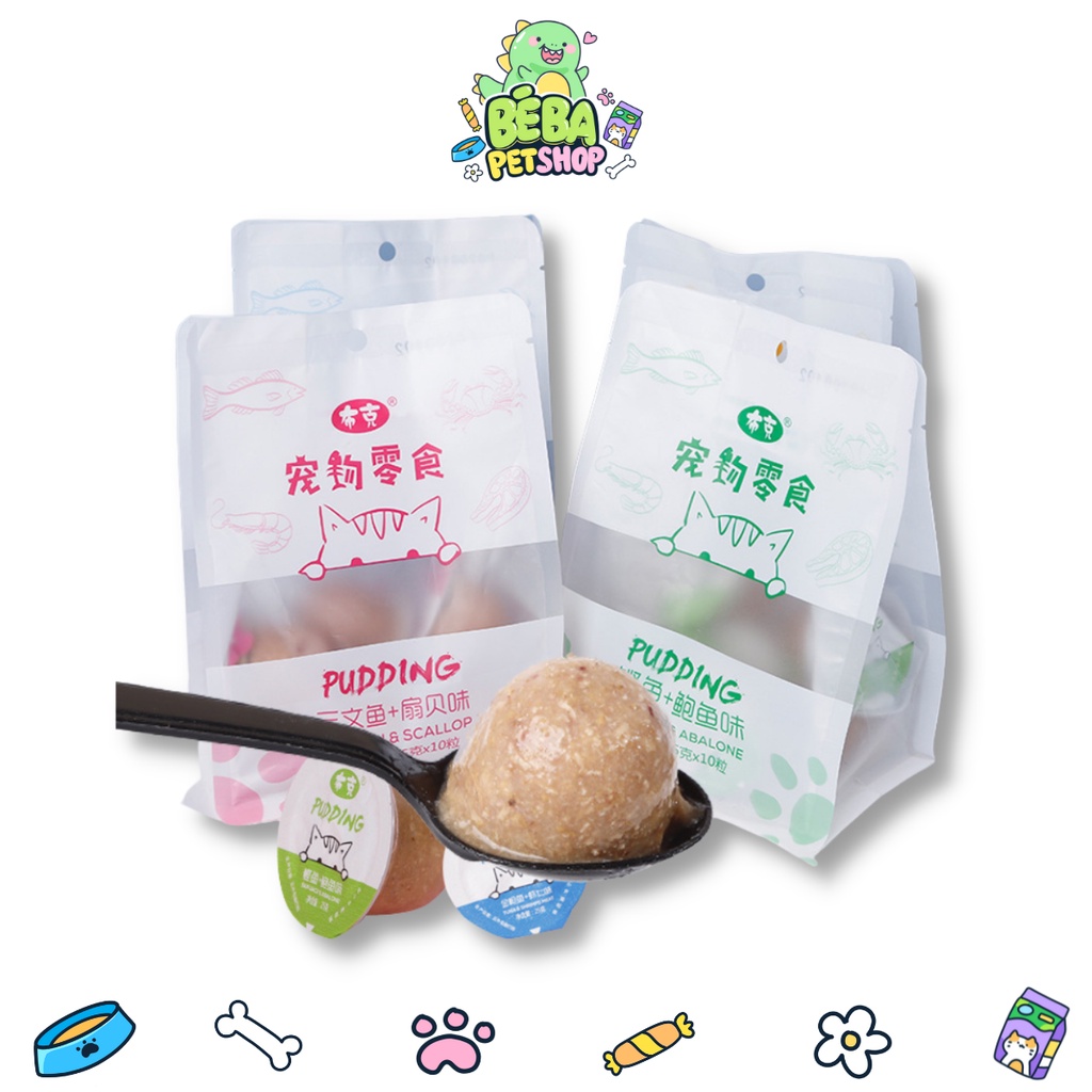 Pudding hải sản bổ sung dinh dưỡng cho mèo 25g | Bé Ba Petshop