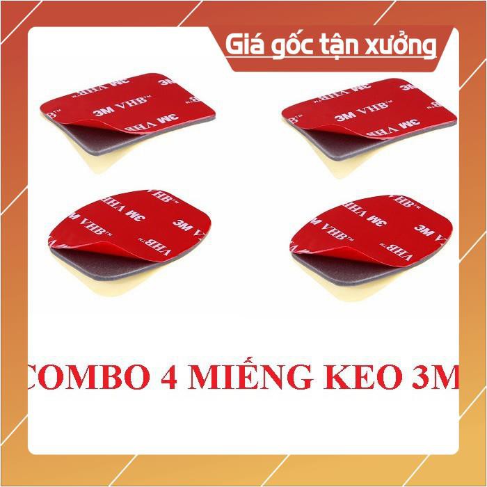 [Giống ảnh] COMBO 4 miếng Keo 3M dán camera hành trình - keo 2 mặt 3M siêu cứng chắc