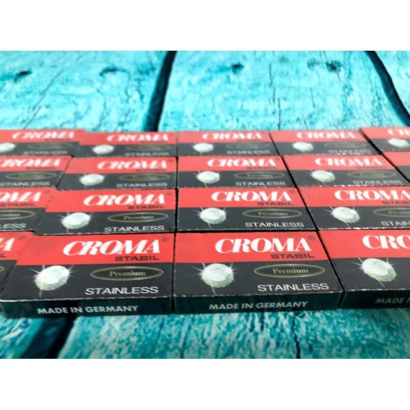 1 HỘP 10 LƯỠI DAO LAM CROMA LOẠI XỊN - HV Store 401