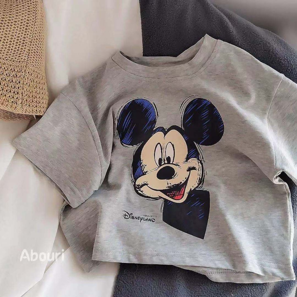 Áo Thun Cotton Ngắn Tay In Hoạt Hình Thời Trang Mùa Hè Hàn Quốc Dành Cho Nữ 2023