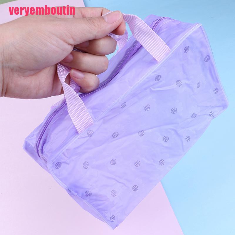 Túi Nhựa PVC Trong Suốt Đựng Đồ Trang Điểm Đi Du Lịch