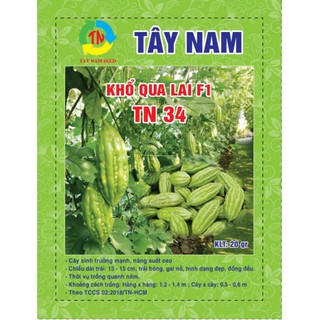 Hạt Giống Khổ Qua lai F1 TN 34 Tây Nam (Gói 20 Gam)