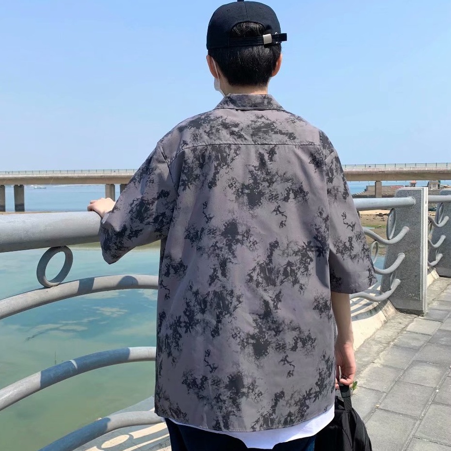 Áo Sơ Mi Ngắn Tay Dáng Rộng áo sơ mi nam Thiết Kế Đơn Giản sơ mi nữ form rộng Thời Trang áo kiểu hàn quốc áo sơ mi nữ