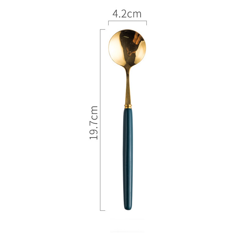 Dao - Dĩa - Đũa - Thìa Muỗm Inox MẠ VÀNG V6 Cao Cấp - Đồ Dùng Bàn Ăn