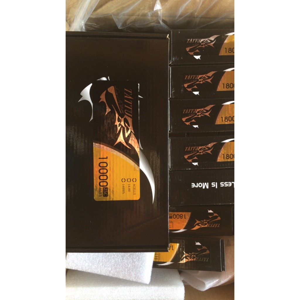 Pin tattu 1800mAh 45C 4S1P XT60 hàng chính hãng, tặng 1 jack chữ T