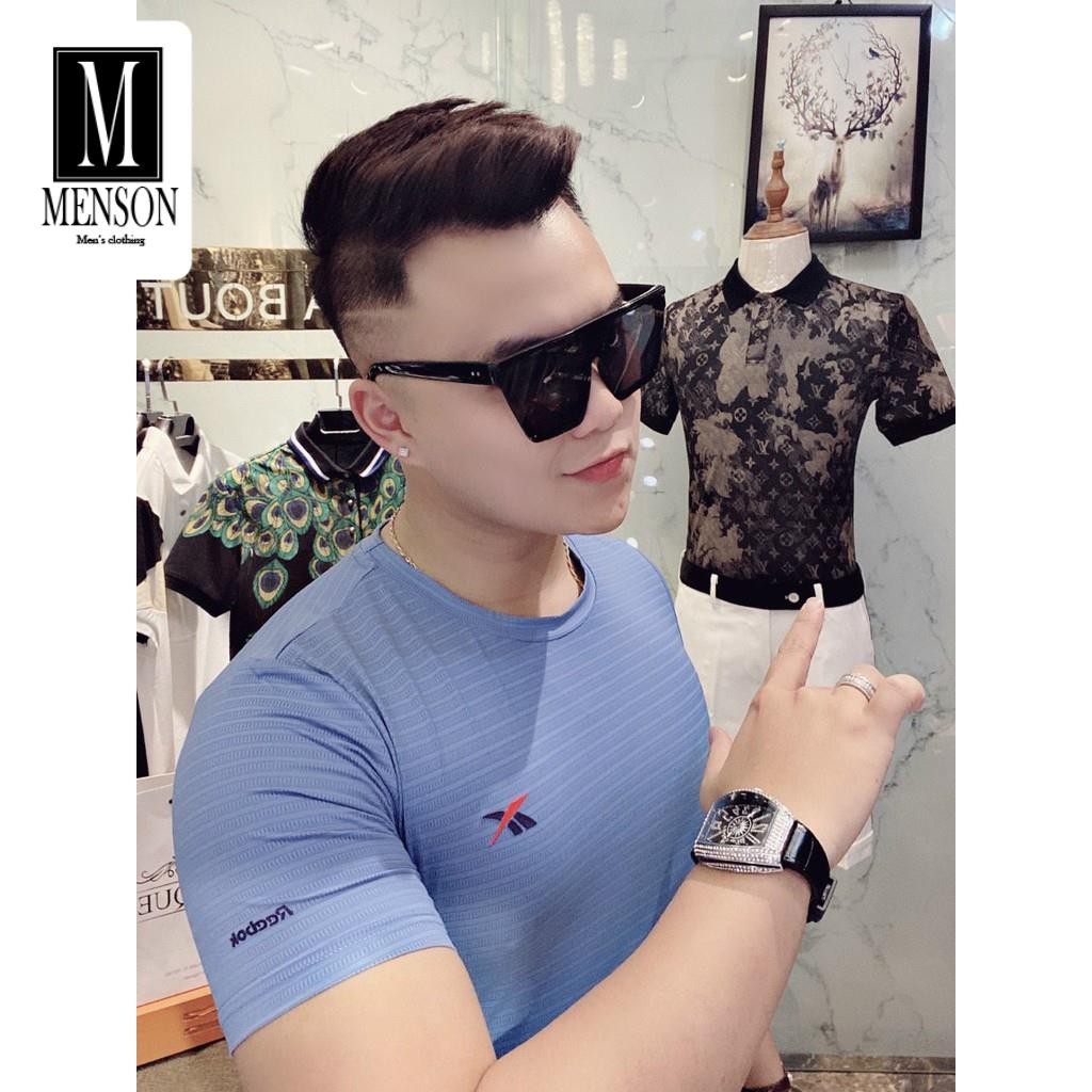 [Hàng Cao Cấp] Áo Phông Nam Thun Lạnh Cổ Tròn Chất Mát Mùa Hè, Áo Thun Nam Thể Thao Co Giãn Thoáng Mát MENSON M6218 | BigBuy360 - bigbuy360.vn