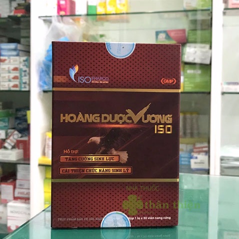 [Chính hãng] Hoàng Dược Vương ISO, hỗ trợ bổ thận tráng dương, tăng cường sinh lý (hộp 30 viên)