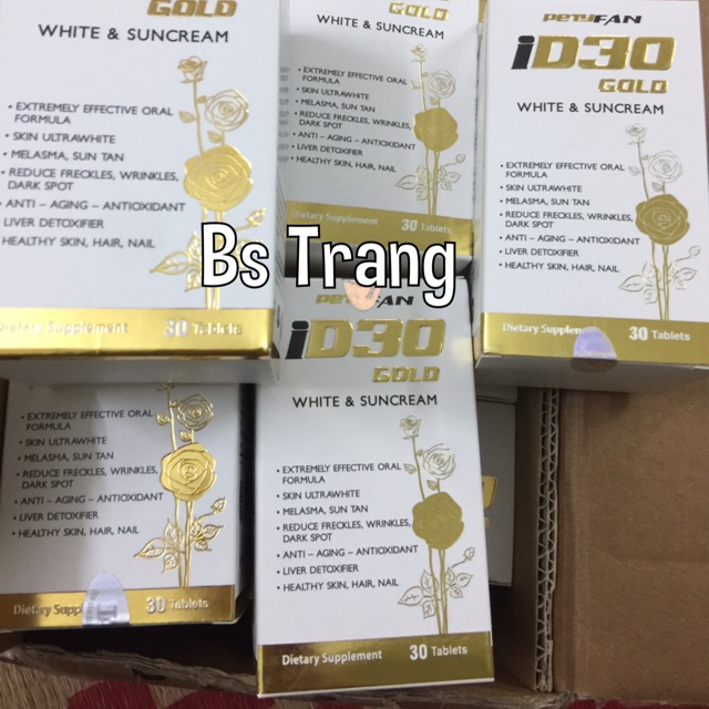 Viên uống trắng da chống nắng ID30 Gold
