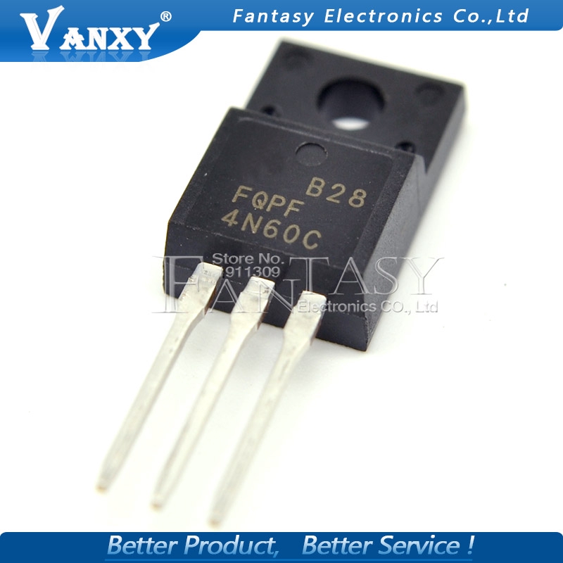 Set 10 Linh Kiện Bán Dẫn Fqpf4N60C To-220 4n60c 4n60 To220 Fqpf4N60 | BigBuy360 - bigbuy360.vn