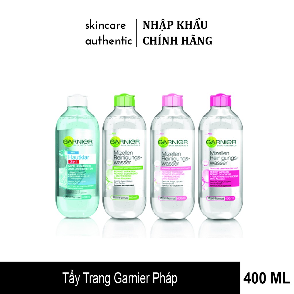 Tẩy Trang Garnier  400ml Chính Hãng 100%