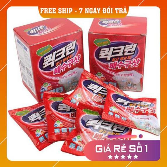 [ freeship - bảo hành đổi trả ] Bột thông tắc cống, bồn cầu hàn quốc gói 40g