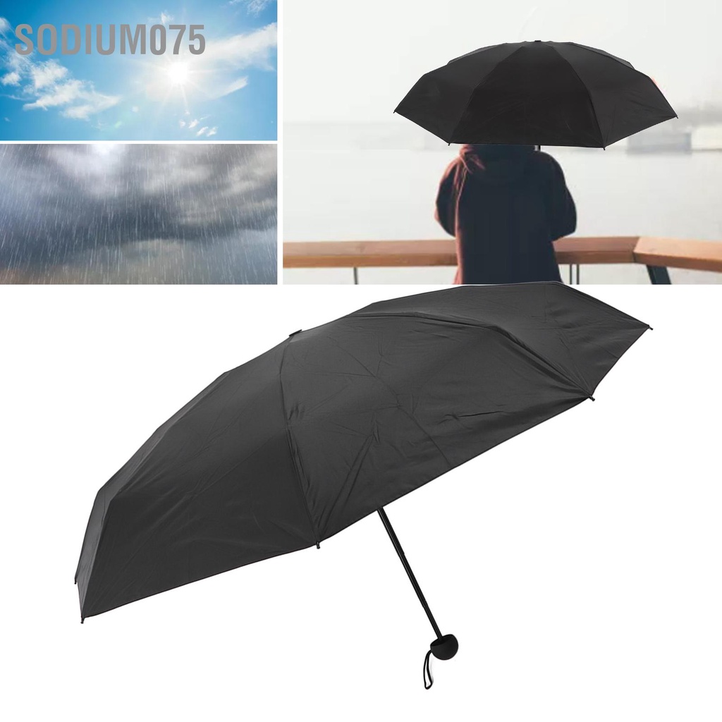 Sodium075 Ô du lịch Sun Rain 5 Gấp Bảo vệ tia cực tím Hiện tại xách tay có hộp cho nam giới nữ