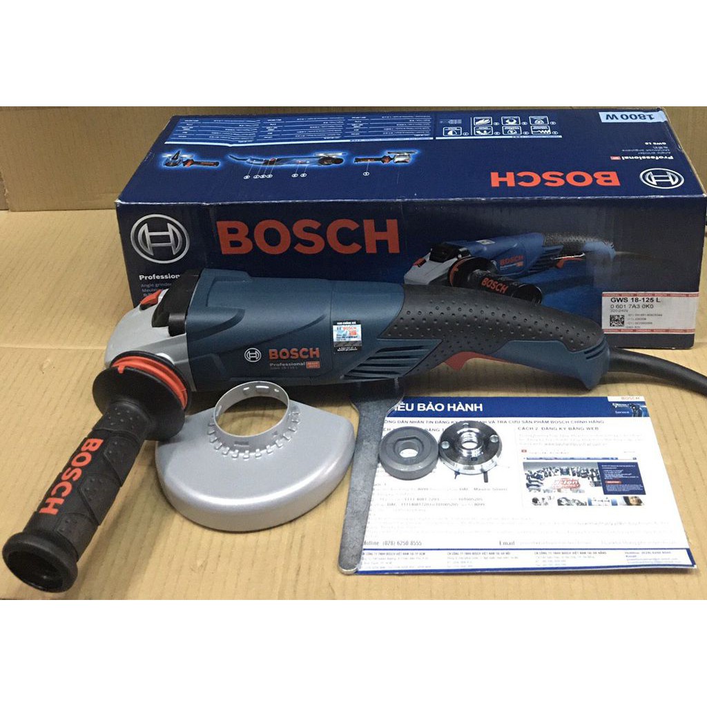 [CHÍNH HÃNG] Máy Mài Góc Bosch GWS 18-125 L (125MM-1800W)