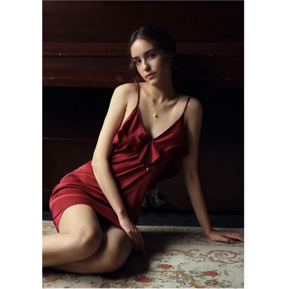(40kg -62kg )Váy ngủ sexy đắp bèo phi lụa cao cấp - SX165 đầm ngủ sexy lụa - ( HÀNG CAO CẤP)