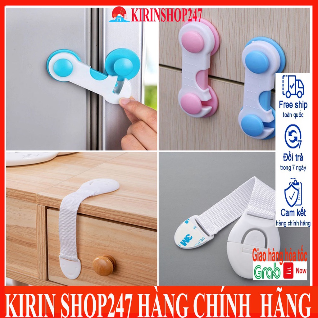 Khoá chốt cửa tủ lạnh, ngăn kéo, tủ đồ an toàn cho bé