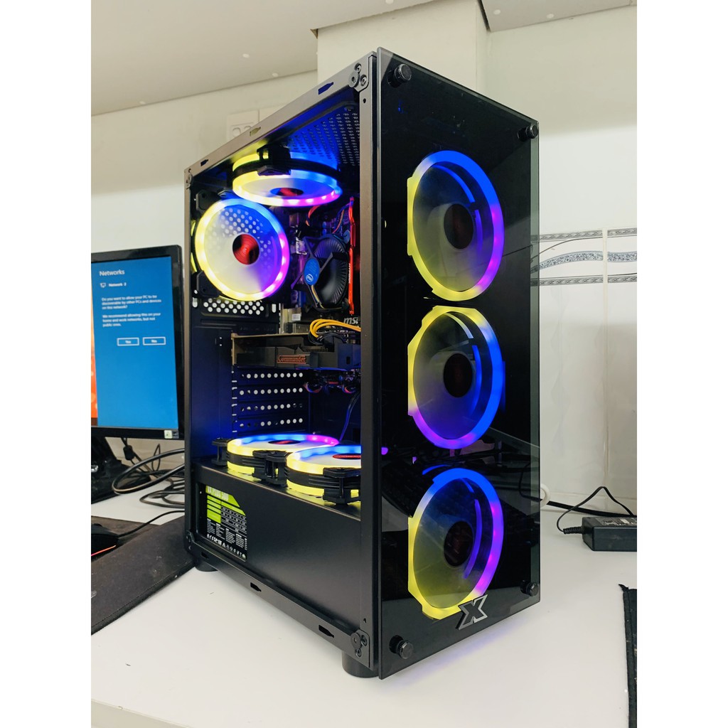 Vỏ máy tính( vỏ case) XIGMATEK HERO,GAMING START NO FAN (EN45136) - ATX, 2 SIDE TEMPERED GLASS