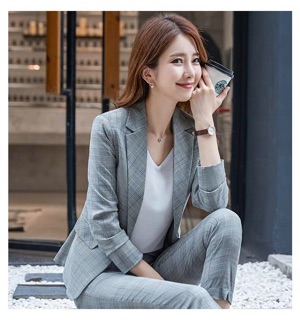 Set caro áo vest + quần dài