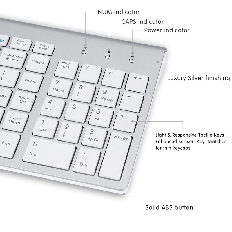 Bộ Bàn Phím Và Chuột Không Dây jomaa 2.4G Type C Cho Notebook Laptop PC