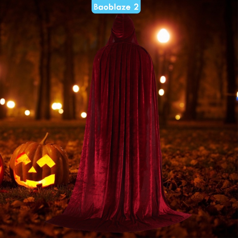 Áo Choàng Nhung Hóa Trang Phù Thủy Halloween 150cm Đen | BigBuy360 - bigbuy360.vn