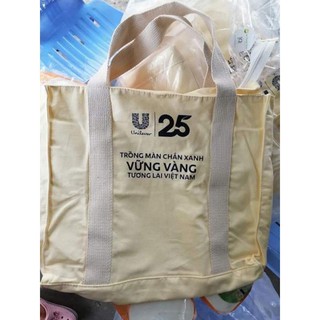 Túi Vải Canvas Cỡ Lớn Khóa Kéo Cá Tính Trẻ Trung Unilever