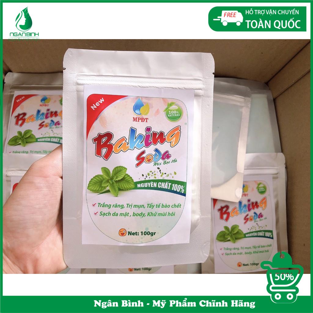 Baking soda - Tẩy Trắng răng, Thơm miệng, Giảm mụn, Mịn da, Khử mùi, Tẩy da chết hiệu quả... Soda Ngân Bình