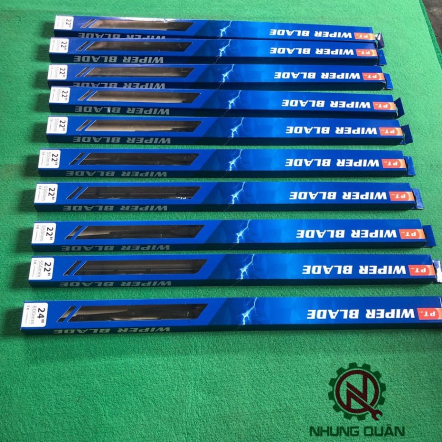 Chổi Gạt Mưa Khung Thép PT Chính Hãng Cao Cấp Dài 40-60cm