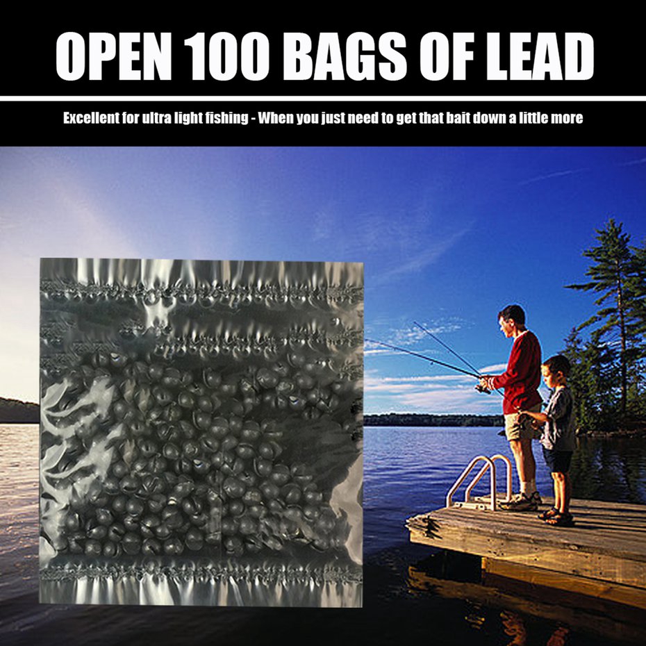 100 Chì Câu Cá Hình Tròn