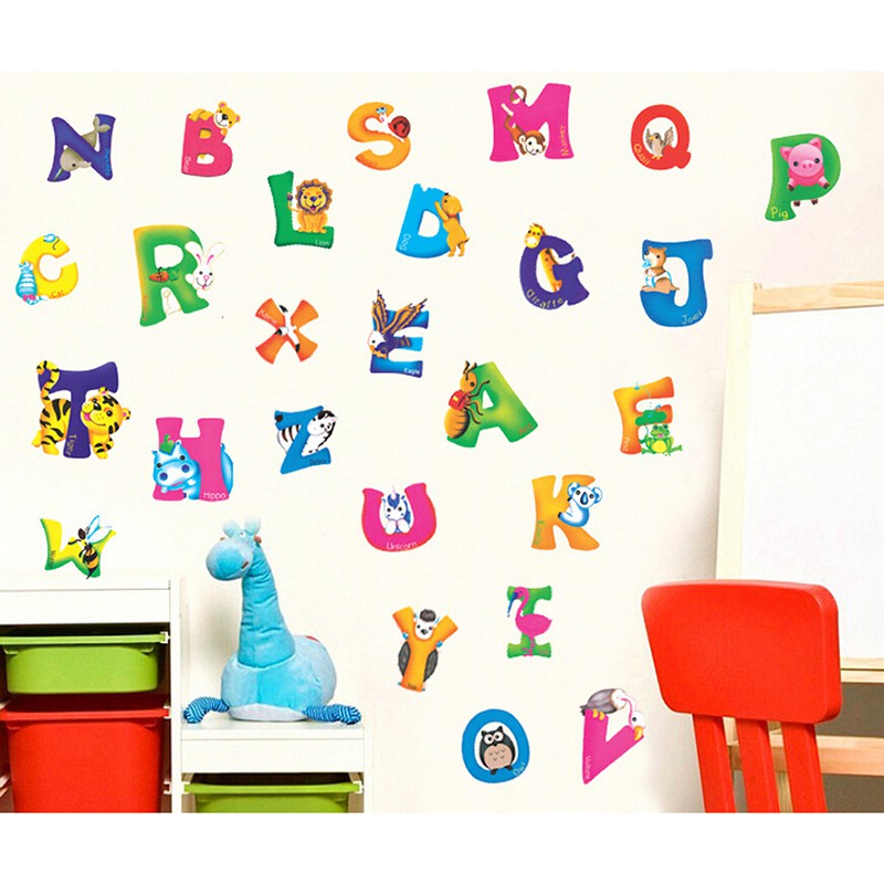 Hl Decal Dán Tường Bảng Chữ Cái Từ Az