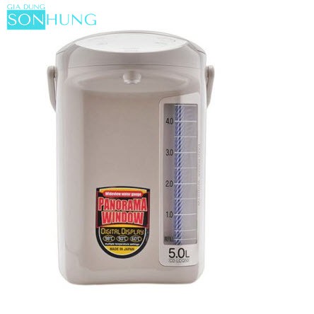 BÌNH THỦY ĐIỆN ZOJIRUSHI ZOBT-CD-LCQ50-WG DUNG TÍCH 5.0 LÍT XUẤT XỨ NHẬT BẢN[BẢO HANH CHÍNH HÃNG 1 NĂM]