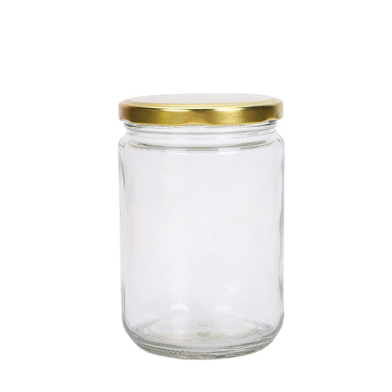 Hủ Thủy Tinh Tròn Đựng Mật Ong Bột Nghệ Gia Vị 500ml