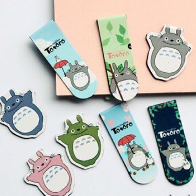 Bộ 2 đánh dấu sách bookmark Totoro &amp; Friends nam châm