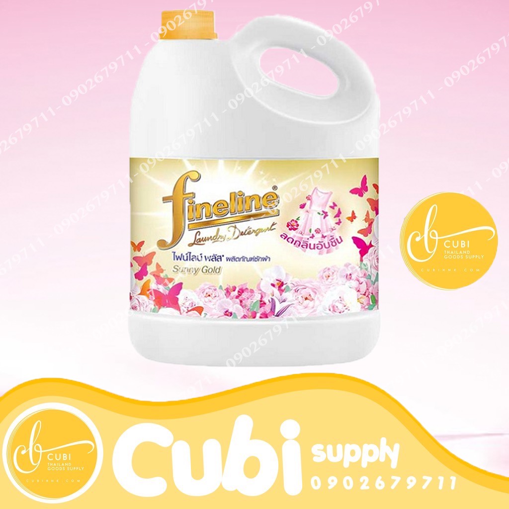 Nước Giặt Fineline Thái Lan 3000ML Màu Vàng Sunny Gold