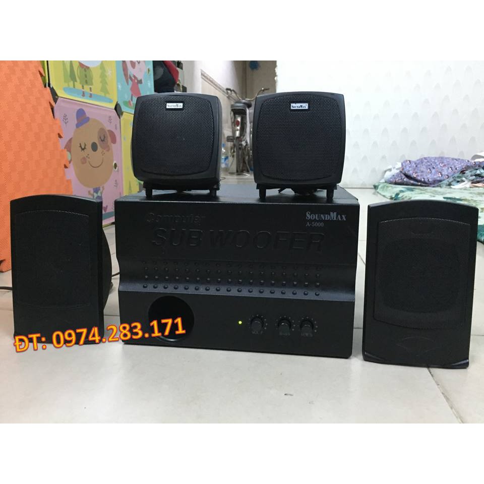 Loa vi tính Soundmax 4.1 A5000 màu đen/ bạc  !!