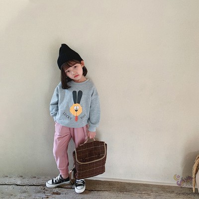 Áo Len Lông Cừu Ấm Áp In Hình Hoạt Hình Đáng Yêu Phong Cách Hàn Quốc Cho Bé