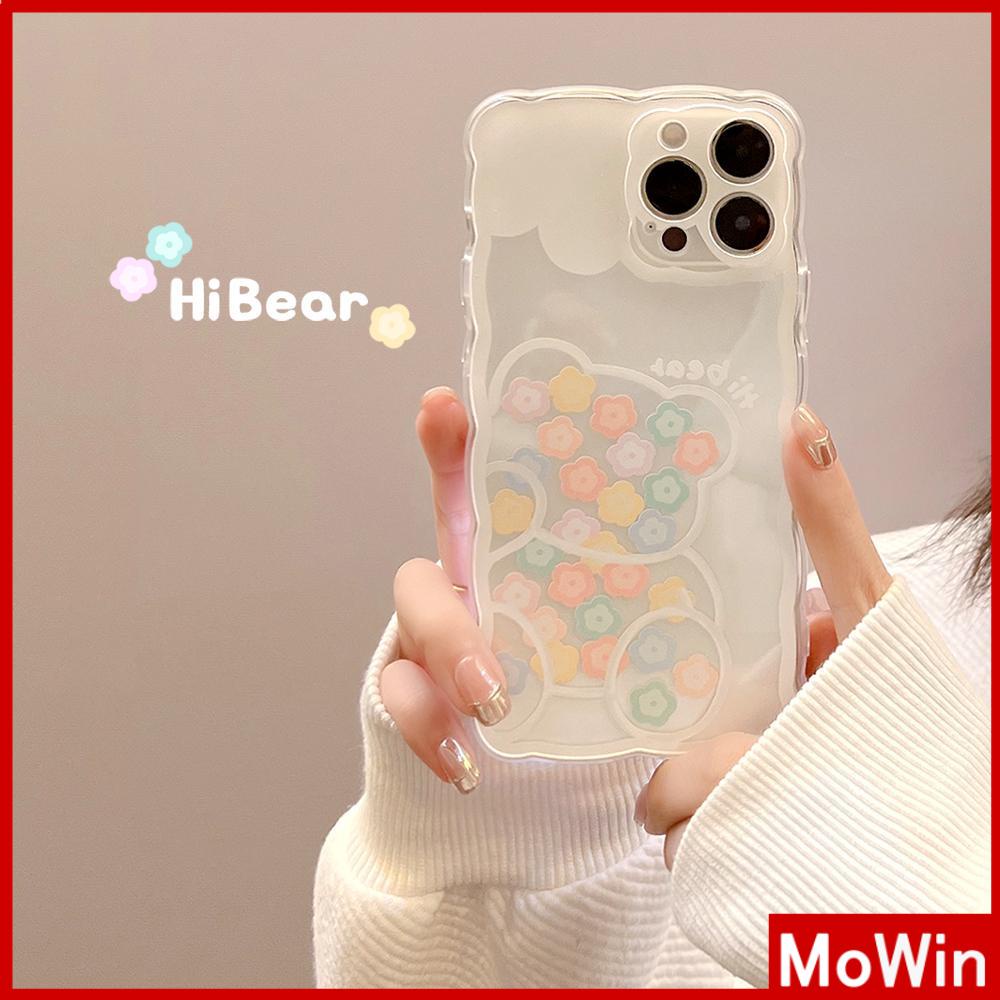Ốp Điện Thoại Silicon Mềm Chống Trượt Chống Sốc In Hình Gấu Hoạt Hình Cho iPhone 13 Pro Max 12 Pro Max 11 7 Plus
