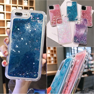 Ốp điện thoại kim tuyến nước hình trái tim cho Oppo F11 F9 Pro F7 F5