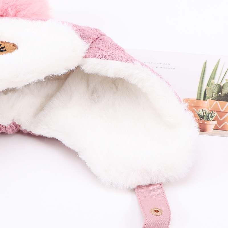 Mũ beanie Trùm Tai Giữ Ấm Chống Gió Dễ Thương Cho Bé