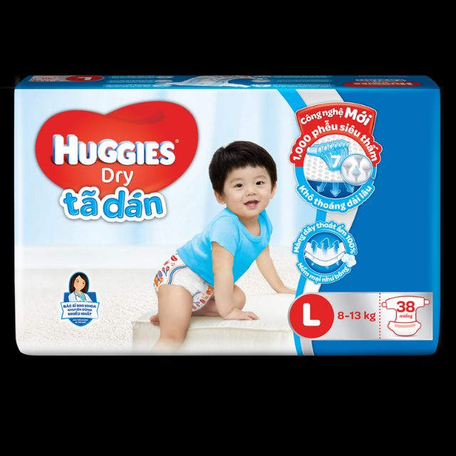 Bỉm dán/quần Huggies NB36/S/M/L/XL/XXL