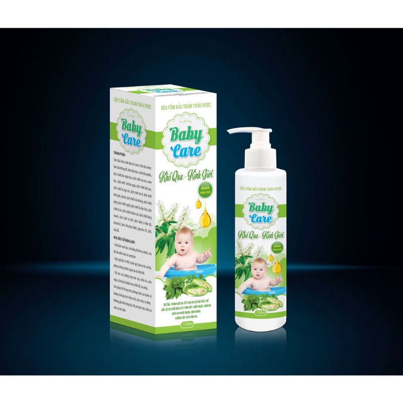 Sữa Tắm Dầu Tràm Thảo Dược BABY CARE Khổ Qua kinh Giới cho bé 150 ml