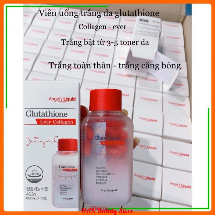 Freeship - Hàng Chuẩn Hàn - Viên Uống Trắng Da Glutathione Ever Collagen 7Day Angle’s Liquid | BigBuy360 - bigbuy360.vn