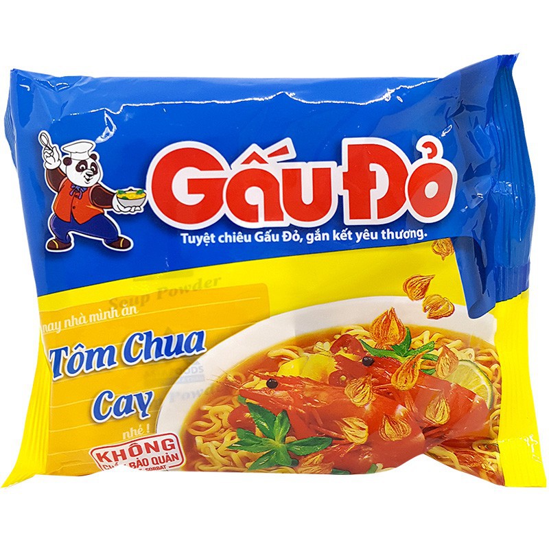 Mì Gấu Đỏ Tôm Chua Cay
