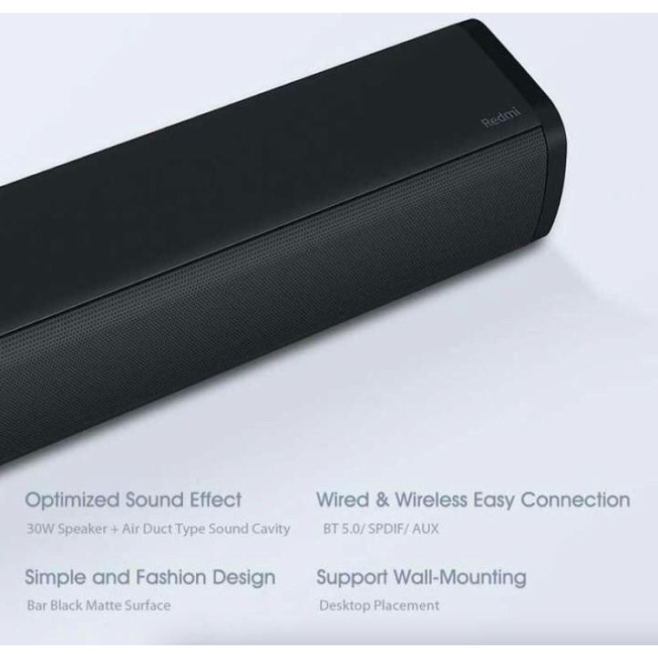 Loa Thanh Bluetooth 5.0 không dây Xiaomi Redmi TV Soundbar 30W- NHẬP KHẨU CHÍNH HÃNG - Full Box