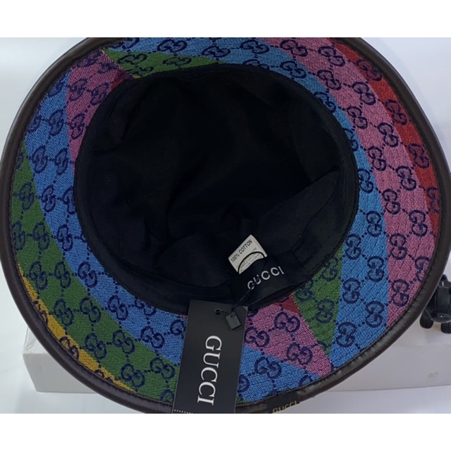 Nón bucket GC ❤7 màu viền da - mũ bo 2 lớp thêu chữ Da thể thao thời trang nữ
