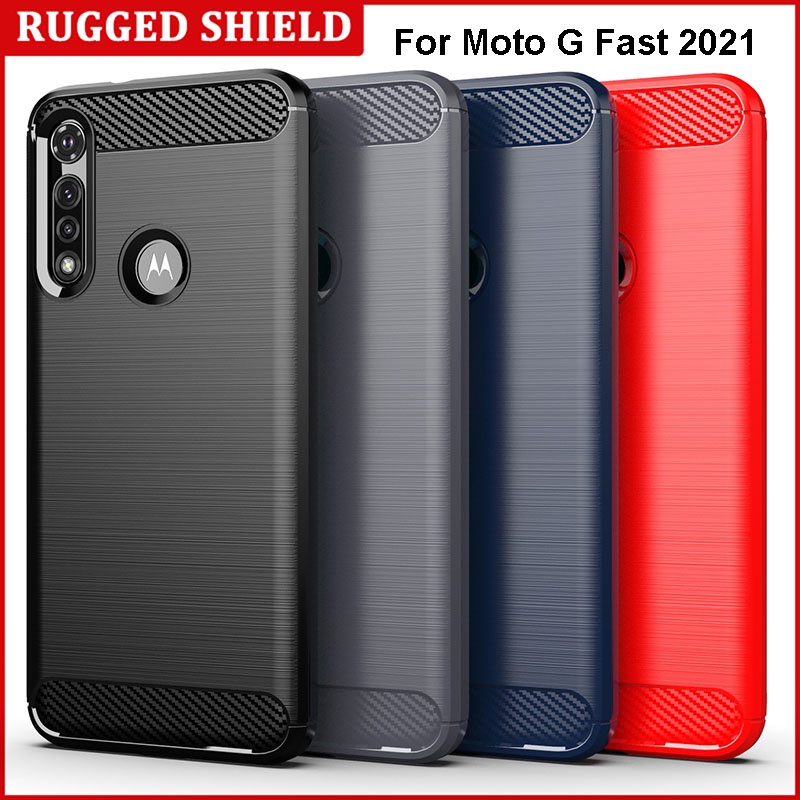 Ốp Điện Thoại Sợi Carbon Mềm Chống Nứt Cho Motorola Moto G 5G Plus / Stylus / Power / Play / Pure / Pro 2022 2021 One Ace / Fusion / Fusion + 5G