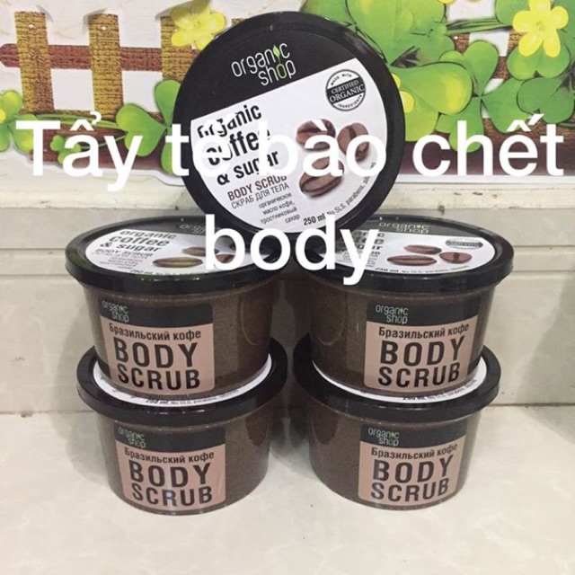 Tẩy tế bào chết body caphe